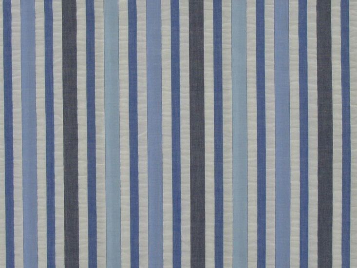 Premium Cotton Seersucker Irregular Stripe, Blue