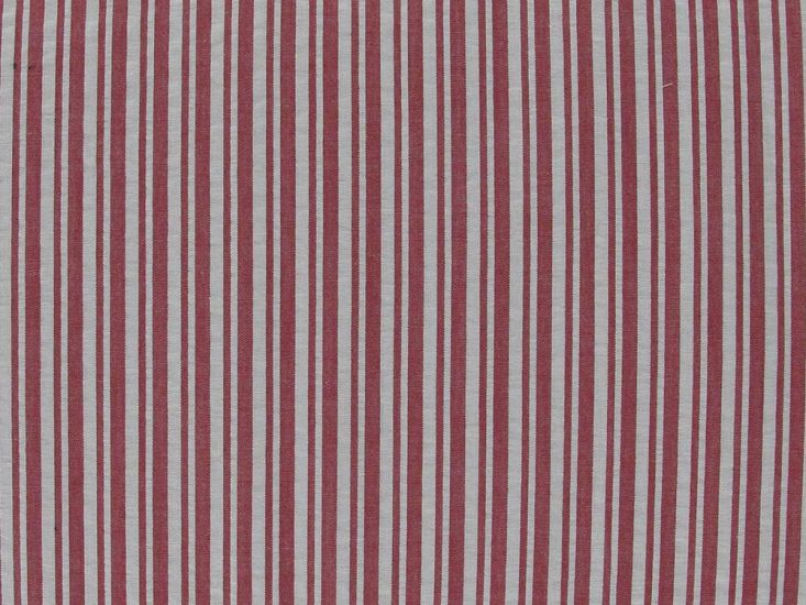 Premium Cotton Seersucker Thin Stripe, Red