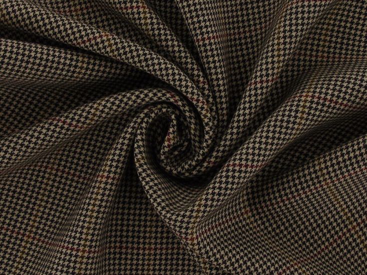 Prince of Wales Check Wool, Caramel