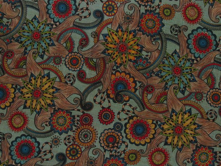 Printed Mango Silkette, Celestial Whimsy
