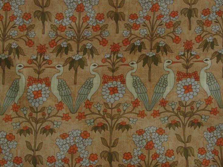 Printed Mango Silkette, Heron Garden