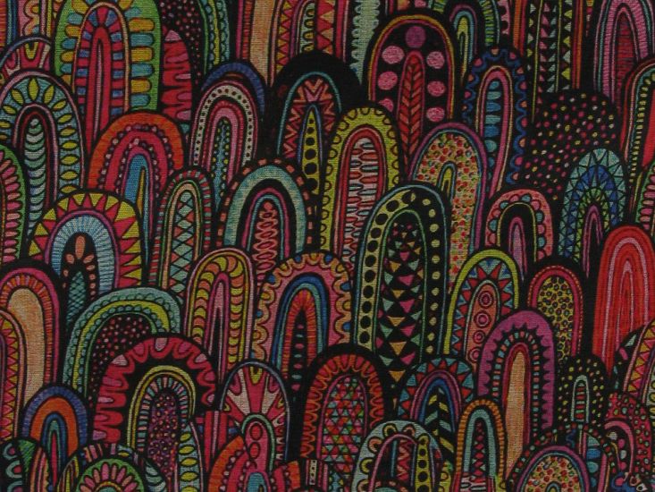 Printed Mango Silkette, Rainbow Echoes