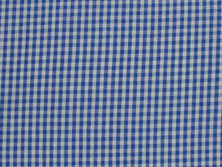 Pure Cotton Gingham Seersucker, Light Blue