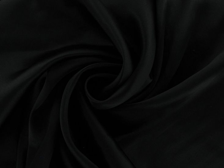 Pure Silk Satin, Black