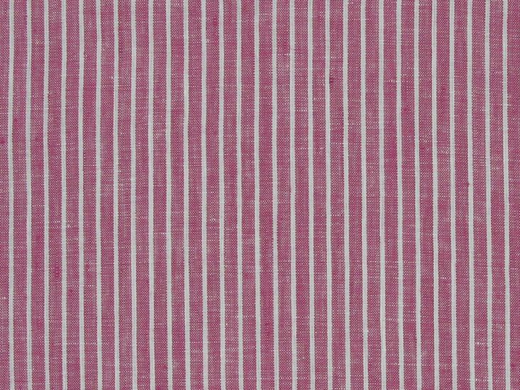 Quintin Base Stripe Irish Linen, Red