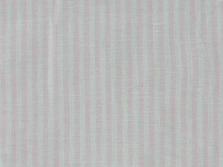 Quintin Candy Stripe Irish Linen, Candy Pink
