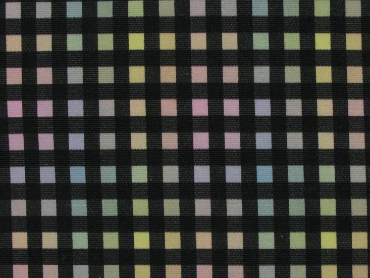 Rainbow Check Printed Corduroy