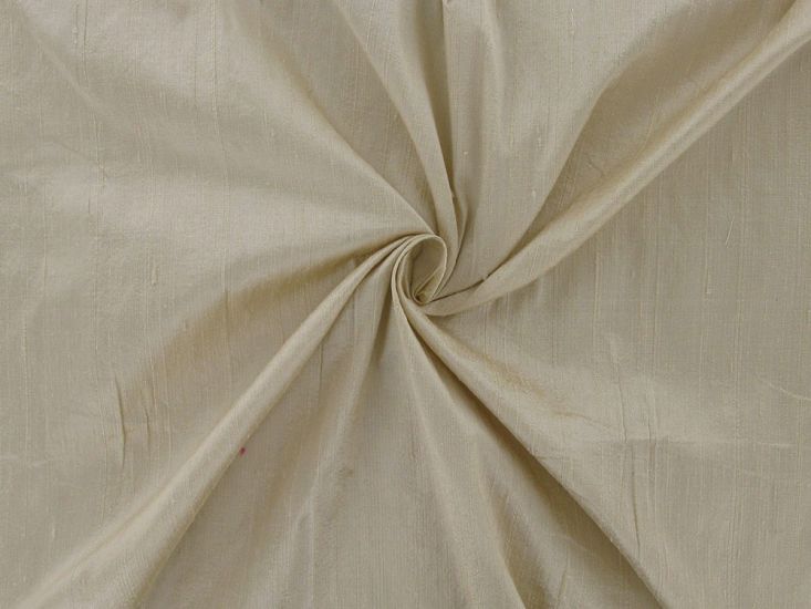 Rani Indian Silk Dupion, Ivory Biscotti