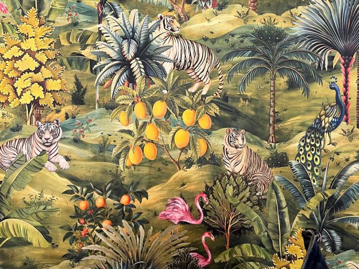 Royal Garden Printed Velvet