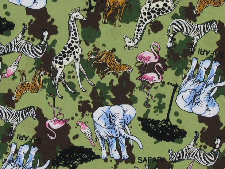 Safari Family Cotton Poplin Print