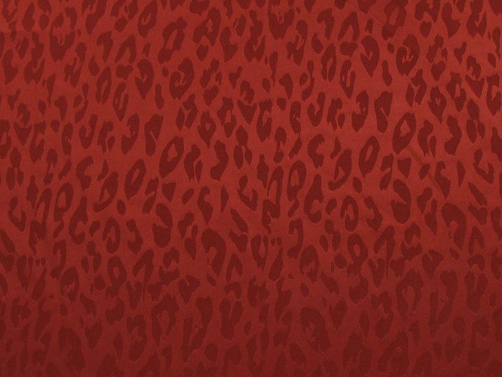 Satin Stretch Leopard Jacquard, Nutmeg