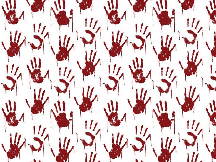 Scary Hands Cotton Print