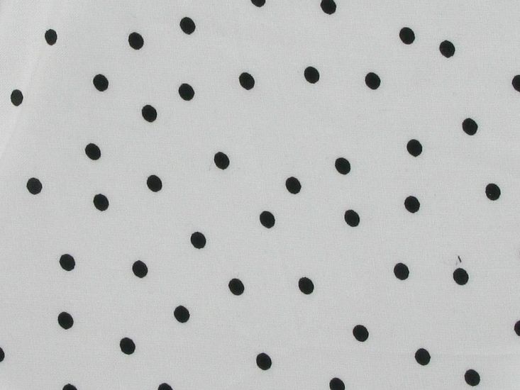 Scatter Small Spot Viscose Print, Ivory