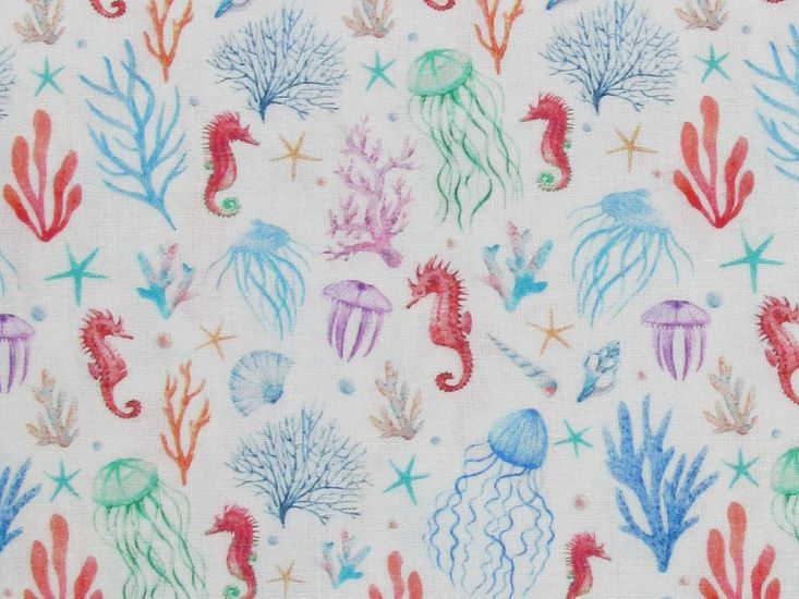 Seahorse Adventure Cotton Print
