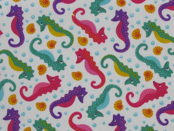 Seahorse Polycotton Print