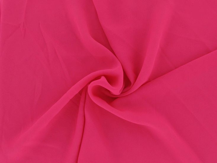 Selena Lightweight Crepe, Hot Pink