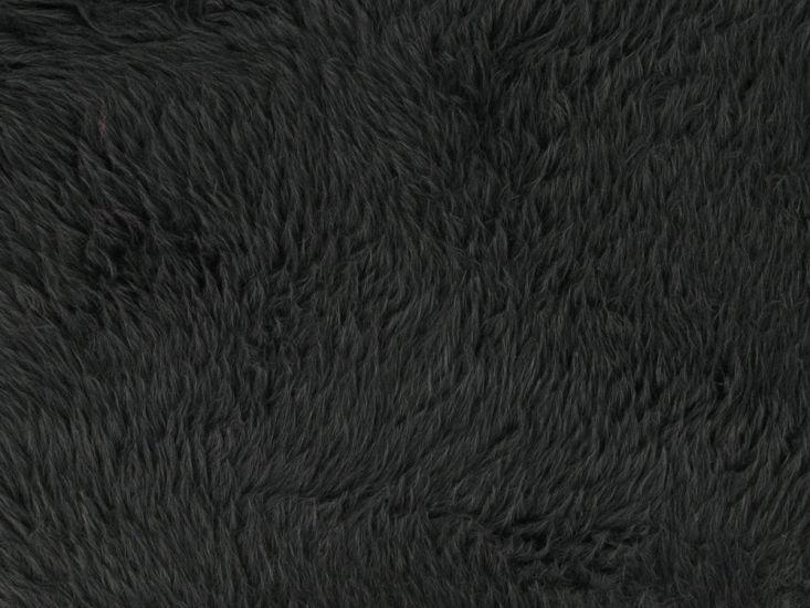 Short Pile Fur Fabric - Slate