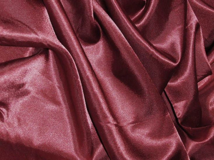 Silk Feel Polyester Satin, Burgandy