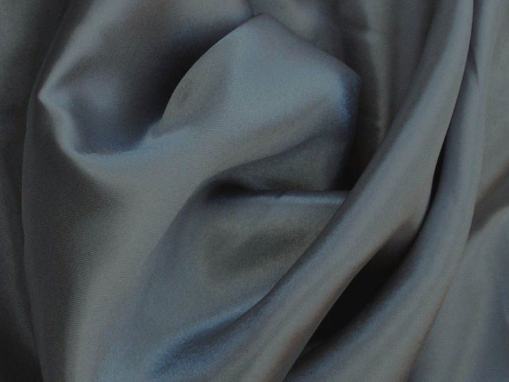 Silk Feel Polyester Satin, Dark Grey
