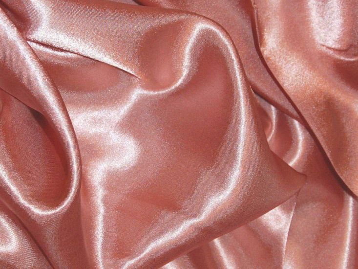 Silk Feel Polyester Satin, Dusky Pink