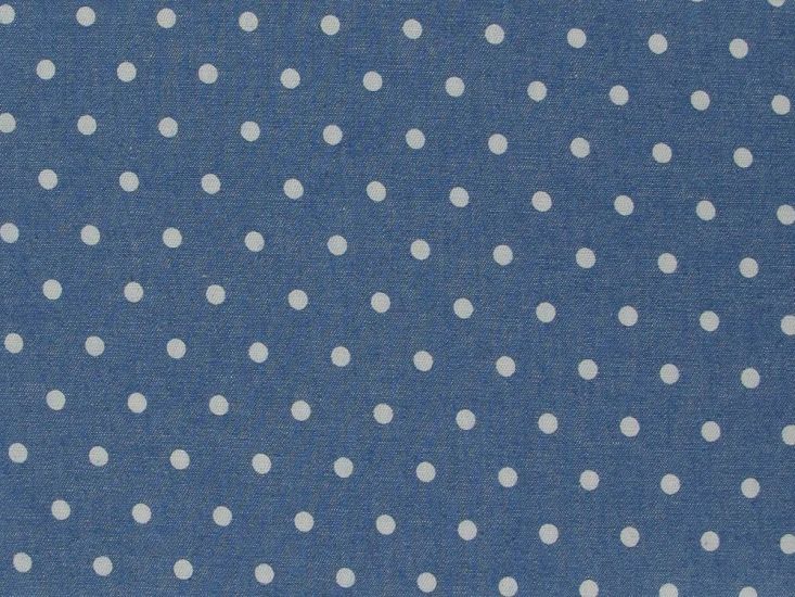 Small Spots Printed Chambray