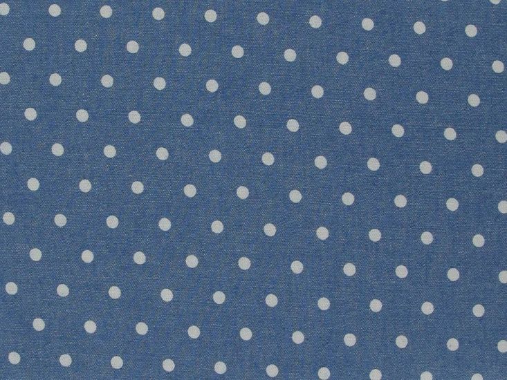 Small Spots Printed Chambray