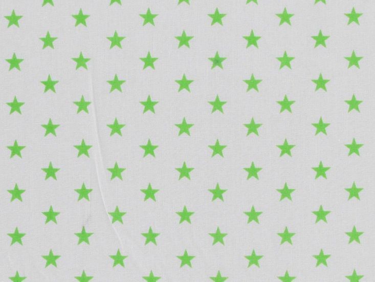 Small Stars Polycotton Print, Green