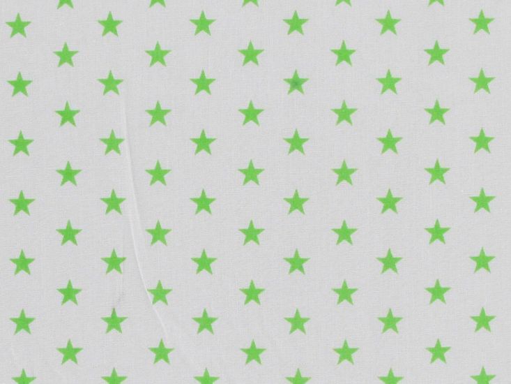 Small Stars Polycotton Print, Green