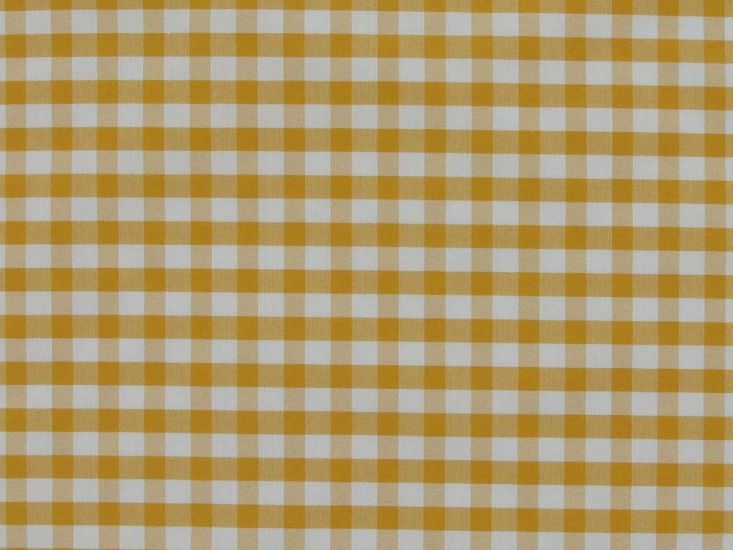 Smooth Touch Woven Polycotton Gingham, Orange