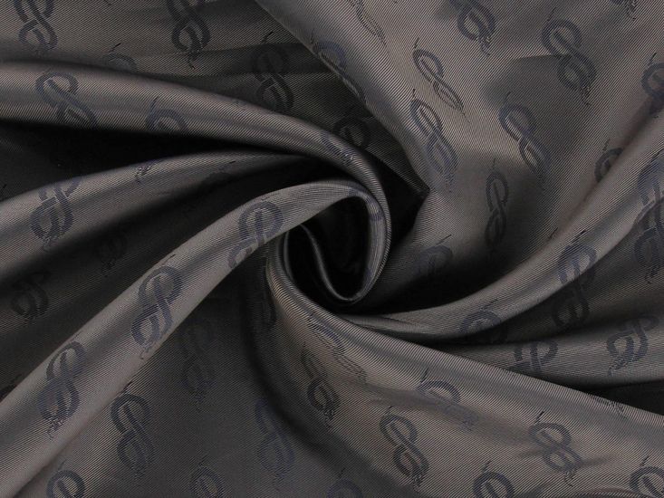 Snake Polyviscose Lining, Blue Taupe