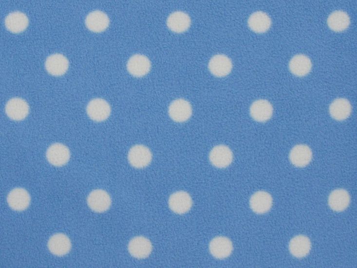 Soft Anti Pil Fleece, Baby Spot, Blue