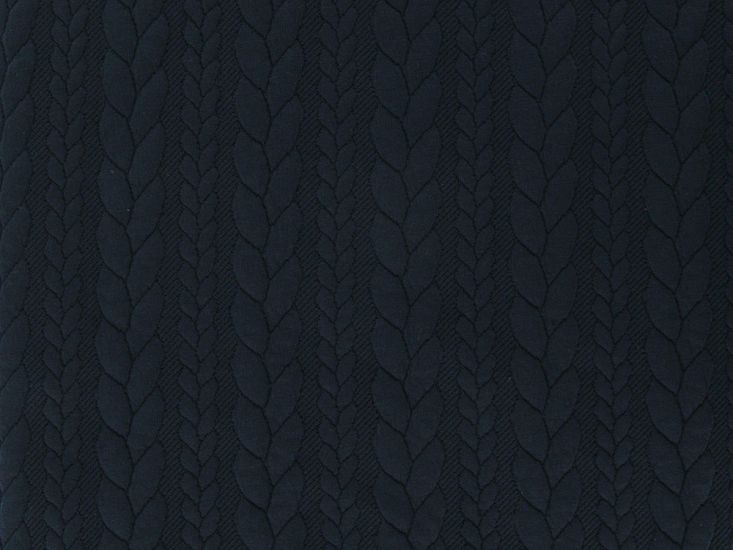 Soft Cable Knit Jersey, Navy