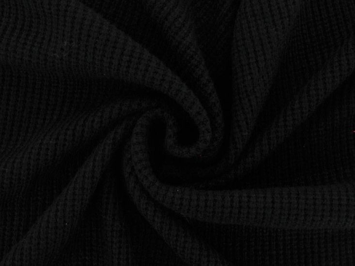 Soft Touch Waffle Knit, Black