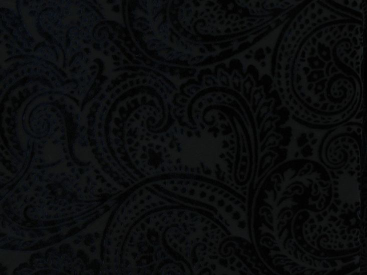 Spandex Flock Velour, Navy