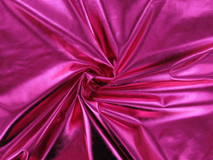 Spandex Mirror Foil, Cerise