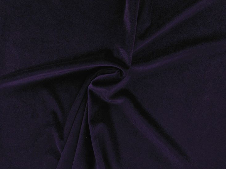 Spandex Plush Stretch Velour, Purple
