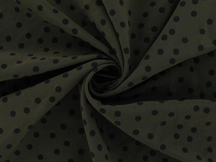 Spotty Crepe, Olive
