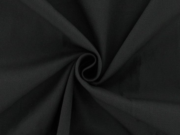 Stretch Chino Twill, Grey, Roll End, 2m