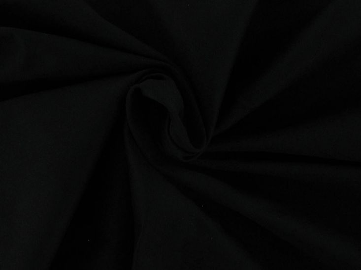Stretch Cotton Sateen, Black