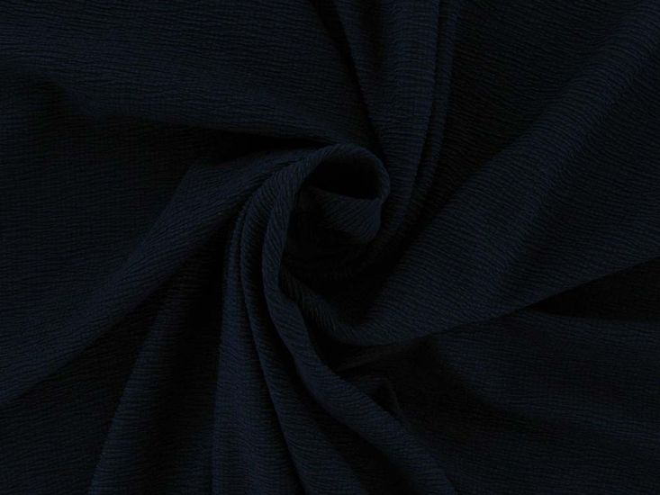 Stretch Crinkle Treebark, Navy