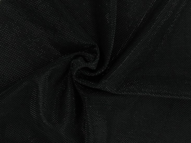Stretch Knit Square Foil, Black