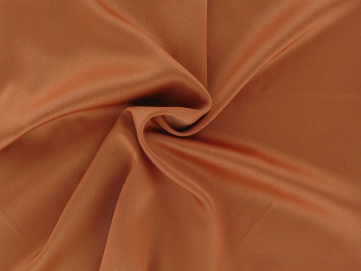 Stretch Satin Crepe, Rust