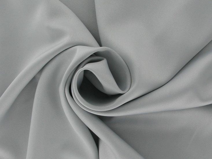 Stretch Satin Crepe, Silver