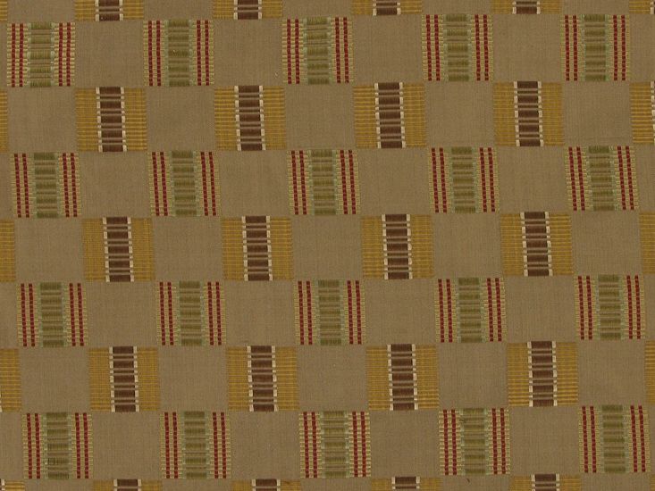 Stripe Check Silk Taffeta Satin Jacquard, Taupe