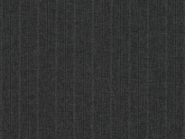 Striped Polyester Panama, Grey