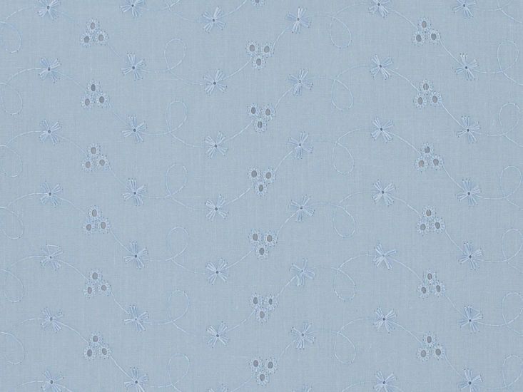 Summer Time 3 Hole Broderie Anglaise, Sky