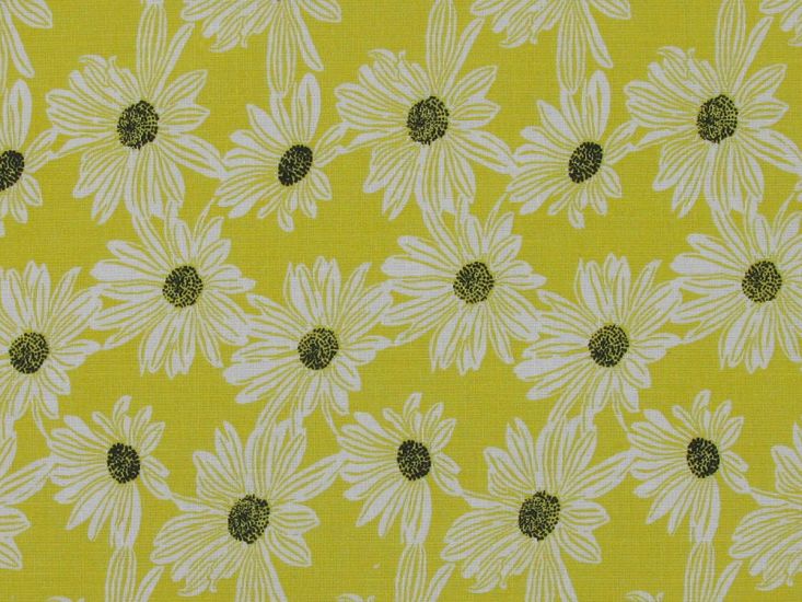 Sunflower Collage Cotton Print, Yellow