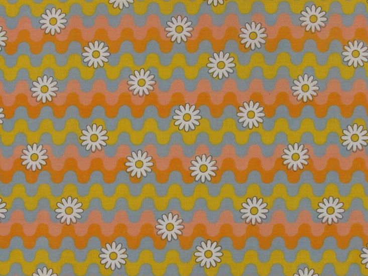 Sunny Bloom Polycotton Print, Pastel