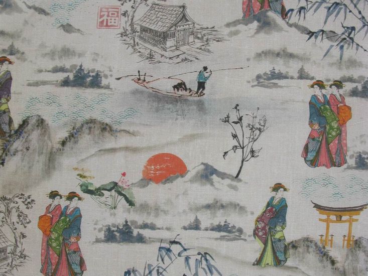 Suzuka Landscape Cotton Rich Panama Canvas