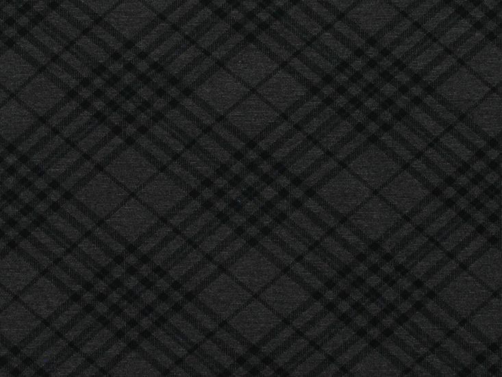 Tartan Check Heavy Jersey, Grey